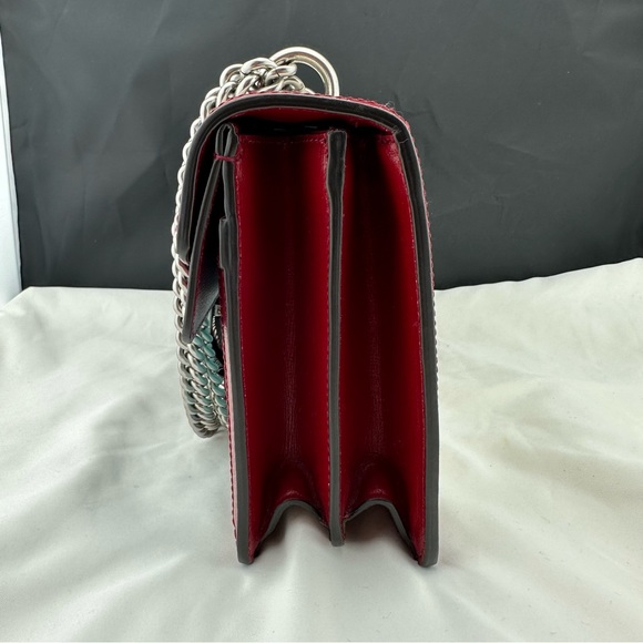 Gucci Small Dionysus Shoulder Bag in Ivory and Blue with Red Trim NEW W DUSTBAG - Picture 4 of 14